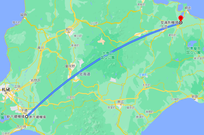 搭乘JR + 飛機 + bus/ 租車