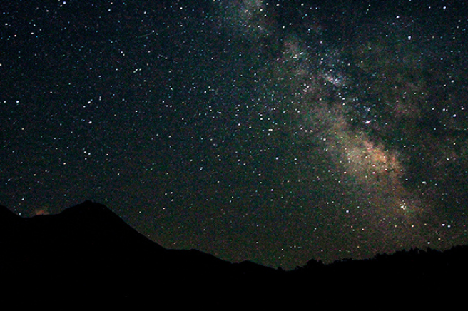 知床峠夜觀星空